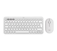 Logitech Pebble 2 Combo - Ensemble clavier et souris - sans fil - Bluetooth LE - QWERTY - International US - blanc ton sur ton G