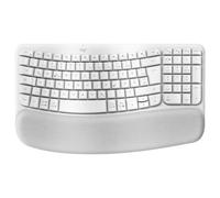 Logitech 920-012284 clavier Bureau RF sans fil + Bluetooth QWERTZ Allemand Blanc