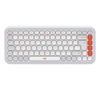 Logitech 920-013072 clavier Universel Bluetooth QWERTY US International Orange, Blanc