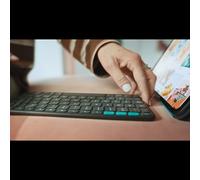 Logitech 920-013403 Clavier Bluetooth Graphite pour Tablette, Batterie 90 mAh, Dimensions Emballage 28x194x281.5mm, Piles Incluses