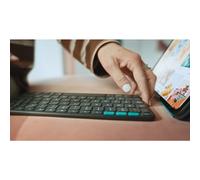 Logitech Étui clavier Flip Folio – iPad Pro 13 (M4/M5) & iPad Air 13 (M2/M3) FRA AZERTY – Gris pâle