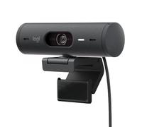 Webcam Full HD Logitech Brio 500 support à pince, microphone stéréo, cache intégré