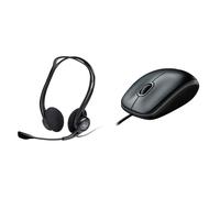 Logitech 960 Wired Headset, Stereo Headphones with Noise-Cancelling Microphone,