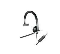 Logitech 981-000514 Casque Filaire USB Type-A Mono Arceau Supra-aural Noir/Argent - Micro Boom Bidirectionnel, 50-10000Hz, Windows/macOS/Linux