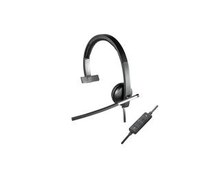 Logitech 981-000514 Casque Filaire USB Type-A Mono Arceau Supra-aural Noir/Argent - Micro Boom Bidirectionnel, 50-10000Hz, Windows/macOS/Linux