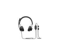 Logitech 981-000875 Casque Filaire USB Type-C Arceau Supra-aural Graphite, Réponse 20-16000Hz, Micro Boom Unidirectionnel, Câble 1.9m, 211g
