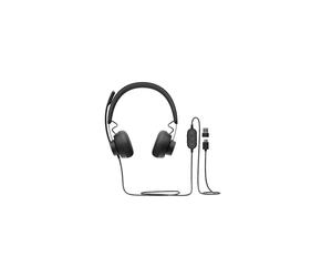 Logitech 981-000875 Casque Filaire USB Type-C Arceau Supra-aural Graphite, Réponse 20-16000Hz, Micro Boom Unidirectionnel, Câble 1.9m, 211g