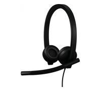 Logitech H570E MS Duo USB-C Casque filaire USB-C avec micro antibruit, certifié Teams pour un usage professionnel.