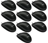Logitech B100 Optical Business Mouse Lot de 10 souris Noir