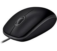 Logitech B110 Silent - Souris - droitiers et gauchers - optique - 3 boutons - filaire - USB