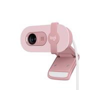 Logitech Webcam Brio 100 Full HD, micro intégré, volet de confidentialité, USB-A - Rose