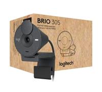 Webcam Full HD Logitech BRIO 305 graphit 1920 x 1080 Pixel cache intégré, microphone