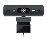 Logitech Webcam Brio 500 Full HD, Auto-expo, Mode Show, 2 micros anti-bruit, Clapet, Graphite