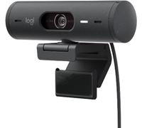 Logitech Brio 500 Webcam Full HD avec Correction Automatique de la lumière, Mode Show, Double Microphone de réduction du Bruit, Graphite