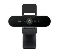 Logitech Brio Ultra 4k HD Pro Webcam, Streaming Rapide 1080p/60ips, Champs de Vision Réglable, Zoom X5, Compatible avec Skype, WebEx, Cisco Jabber, Windows Hello, PC/Mac/Portable/Chrome