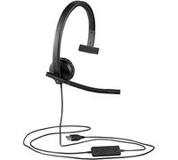 Logitech H570e Micro-casque supra-auriculaire filaire Mono noir Suppression du bruit du microphone volume réglable, mise en