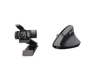 Logitech C920s HD Pro & Trust Yuno Souris Ergonomique sans Fil,