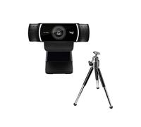 Logitech C922 Pro Stream Webcam Full HD 1080p 30fps/720p 60fps USB avec Micros, Trépied Inclus - Compatible Windows, macOS, Android