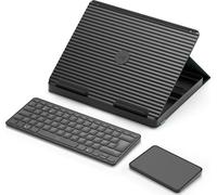 Logitech CASA Pop-Up Desk Support pour Ordinateur Portable - Graphite, Clavier Anglais QWERTY