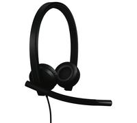 Logitech Casque filaire Duo H570e MS - USB-C - Ultra léger - Stéréo - Certifié Teams Noir