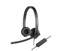 Casque stéréo filaire Logitech 981-000575 H570e pour bureau et centre d'appels