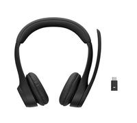 Logitech Casque sans fil Duo ZONE 305 MS avec récepteur USB-C/A + Bluetooth - Anti-bruit - Certifié Teams, Zoom, Google Meet, Voice - Noir