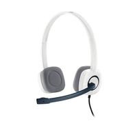 Logitech Casque stéréo filaire H150 Blanc