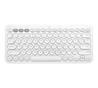 Logitech Clavier Bluetooth multi-appareils K380 - Clavier - sans fil - Bluetooth 3.0 - AZERTY - Français - blanc cassé