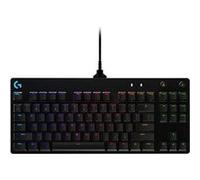Logitech G PRO Tastiera gaming meccanica, ultraportatile senza tastierino numerico, cavo micro-USB rimovibile, tasti con retroilluminazione RGB LIGHTSYNC da 16,8M di colori, US Intl, PC/Mac - Nero
