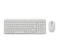 Logitech Clavier et souris MK250 – Sans fil Bluetooth LE – QWERTY Italien – Blanc cassé
