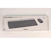 LOGITECH Clavier et Souris sans fil Slim Combo MK470 2.4 GHz AZERTY