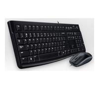 Logitech Clavier noir USB QWERTZ MK120 - Disposition Suisse