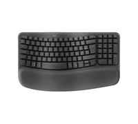 Logitech Clavier sans fil Ergo Wave Keys Pro Azerty - Récepteur USB Logi Bolt et Bluetooth - Avec repose poignet - Noir