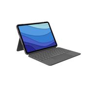 Logitech Combo Touch 920-010255 : Clavier QWERTY US International avec Pavé Tactile pour iPad Pro 11" (Gen 1-3) - Gris Oxford, Rétroéclairage ajustable
