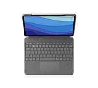 Logitech Combo Touch - Clavier et étui - avec trackpad - rétroéclairé - Apple Smart connector - AZERTY - Français - graphite - pour Apple 11-inch iPad Pro (M4)