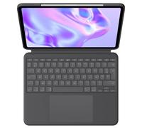 Logitech Combo Touch - Clavier et étui - avec trackpad - rétroéclairé - Apple Smart connector - AZERTY - Français - graphite - pour Apple 13-inch iPad Pro (M4)