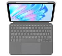 Logitech Combo Touch - Clavier et étui - avec trackpad - rétroéclairé - Apple Smart connector - QWERTY - Italien - gris oxford - pour Apple 11-inch iPad Air (M2, M3)