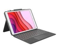 Logitech Combo Touch - Clavier et étui - avec trackpad - rétroéclairé - Apple Smart connector - QWERTY - Nordique (Danois/Finnois/Norvégien/Suédois) - gris oxford - pour Apple 10.9-inch iPad (10ème gé