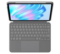 Logitech Combo Touch - Clavier et étui - avec trackpad - rétroéclairé - Apple Smart connector - QWERTY - R.-U. - gris oxford - pour Apple 11-inch iPad Air (M2, M3)