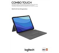 Logitech Combo Touch - Clavier et étui - avec trackpad - rétroéclairé - Apple Smart connector - QWERTZ