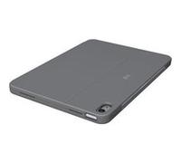 Logitech Combo Touch - Clavier et étui - avec trackpad - rétroéclairé - Apple Smart connector - QWERTZ - Allemand - gris oxford - pour Apple 11-inch iPad Air (M2); 13-inch iPad Air (M2)