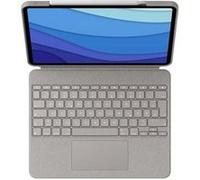 Logitech Combo Touch - Clavier et étui - avec trackpad - rétroéclairé - Apple Smart connector - QWERTZ - Allemand - sable - pour Apple 12.9-inch iPad Pro (5ème génération)