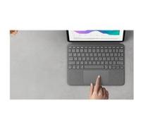Logitech Combo Touch - Clavier et étui - avec trackpad - rétroéclairé - Apple Smart connector - QWERTZ - Allemand - gris oxford - pour Apple 11-inch iPad Pro (1ère génération, 2e génération, 3ème géné