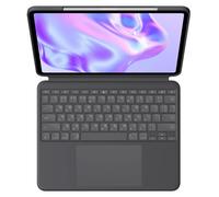 Logitech Combo Touch - Clavier et étui - avec trackpad - rétroéclairé - Apple Smart connector - QWERTZ - Suisse - graphite - pour Apple 11-inch iPad Pro (M4)