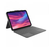 Logitech Combo Touch Detachle Keyboard Case for iPad (10th gen) with Large Precision Trackpad, Full-Size Backlit