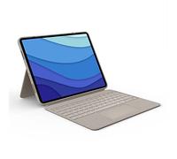 Logitech Combo Touch Étui clavier pour iPad Pro 12,9 pouces (5e, 6e générations - 2021, 2022) - Clavier rétroéclairé amovible avec support, pavé tactile Click-Anywhere, Smart Connector