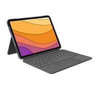 Logitech Combo Touch iPad Air (4ème Génération - 2020) Etui Clavier - Clavier Rétroéclairé Détachable avec Support, Clavier Espagnol QWERTY - Gris