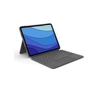 Logitech Combo Touch iPad Pro 11" (1ère à 3ème génération) QWERTZ Suisse, Trackpad, Gris Oxford, Smart Connector, Rétroéclairage ajustable