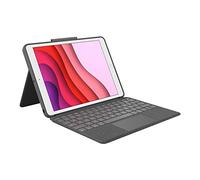 Logitech Combo Touch pour iPad (7e, 8e et 9e générations), Étui avec pavé tactile de précision, Clavier Allemand QWERTZ - Noir