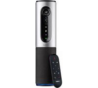 Logitech ConferenceCam Connect (960-001034) Système de vidéoconférence PTZ - FullHD 1080p, zoom 4x, portable, haut-parleurs, deux micros omnidirectionnels, Plug & Play, Bluetooth (renouvelé)